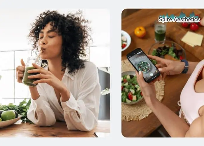 Image of woman looking into her diet and fat freezing St Helens to improve her health