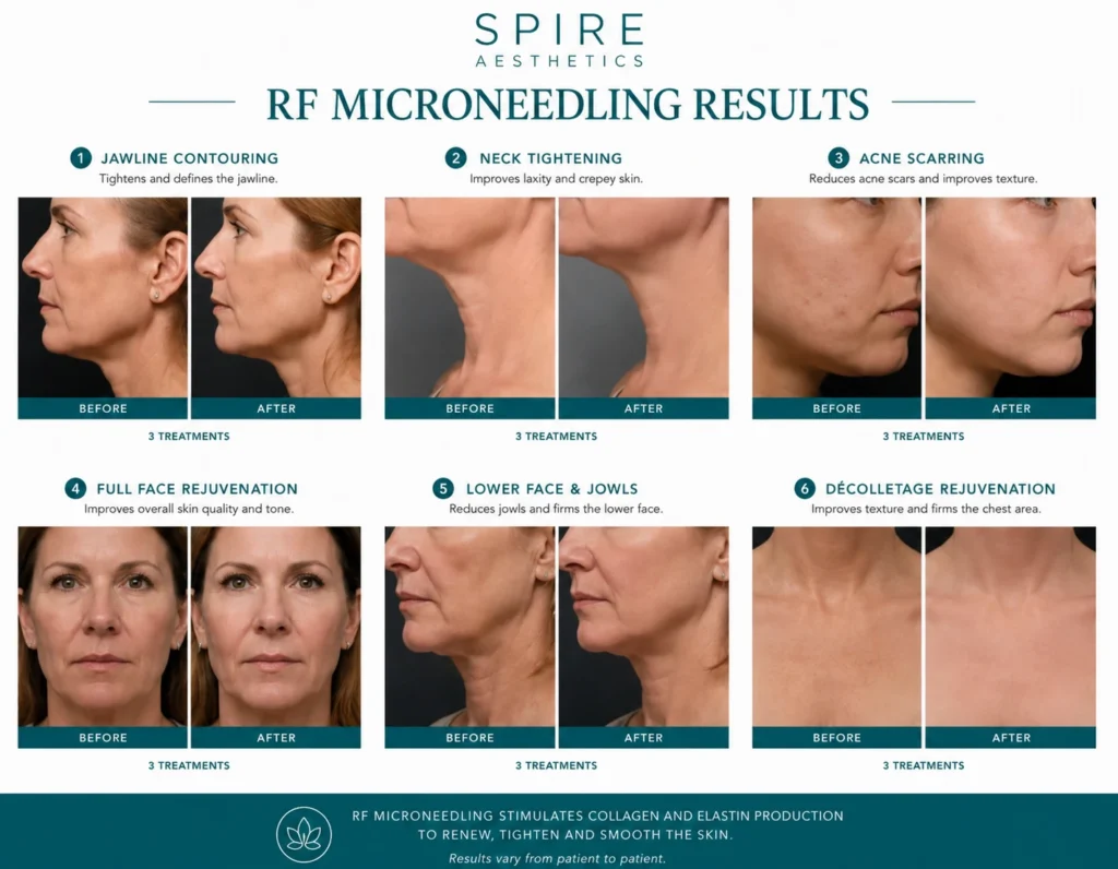RF Microneedling Skin tightening St Helens results