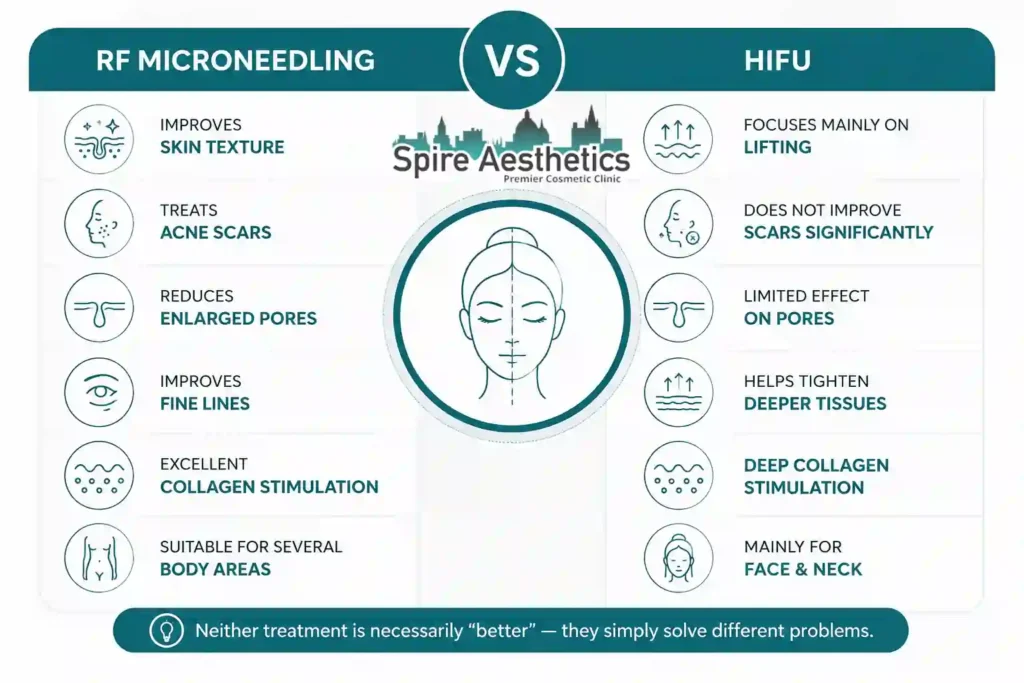 RF Microneedling vs HIFU: Which Treatment Gives Better Results St Helens?